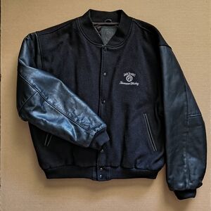 Jack Daniels Black Bomber Jacket